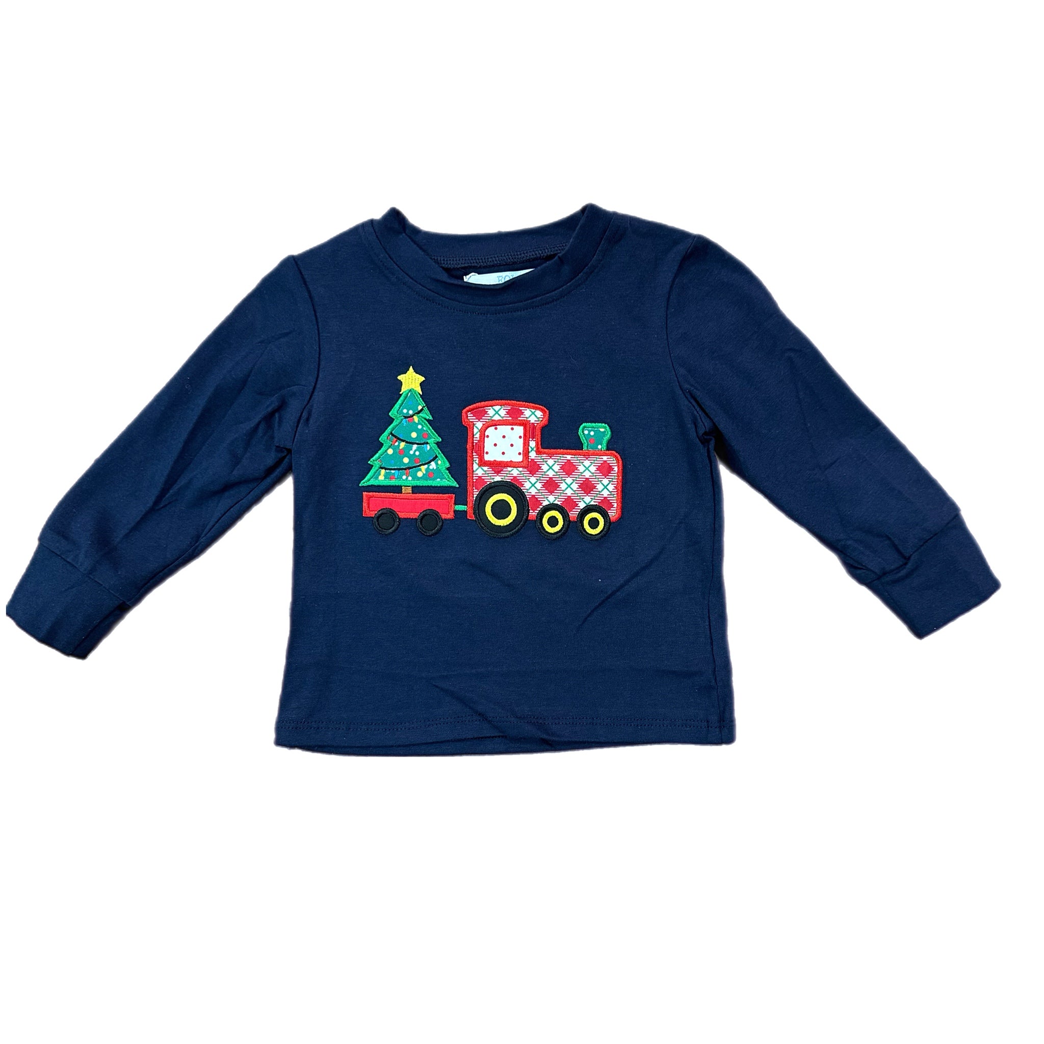 CHRISTMAS TRAIN BOYS LONG SLEEVE TEE