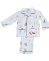 SANTA SLEIGH PRINT PAJAMAS