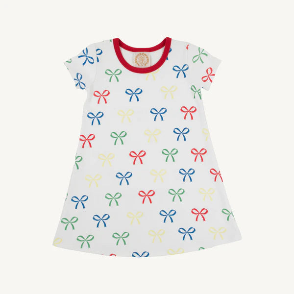 POLLY PLAY DRESS RIBBON REMINDER/RICHMOND RED