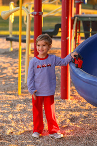 FIRETRUCK EMBROIDERED TEE