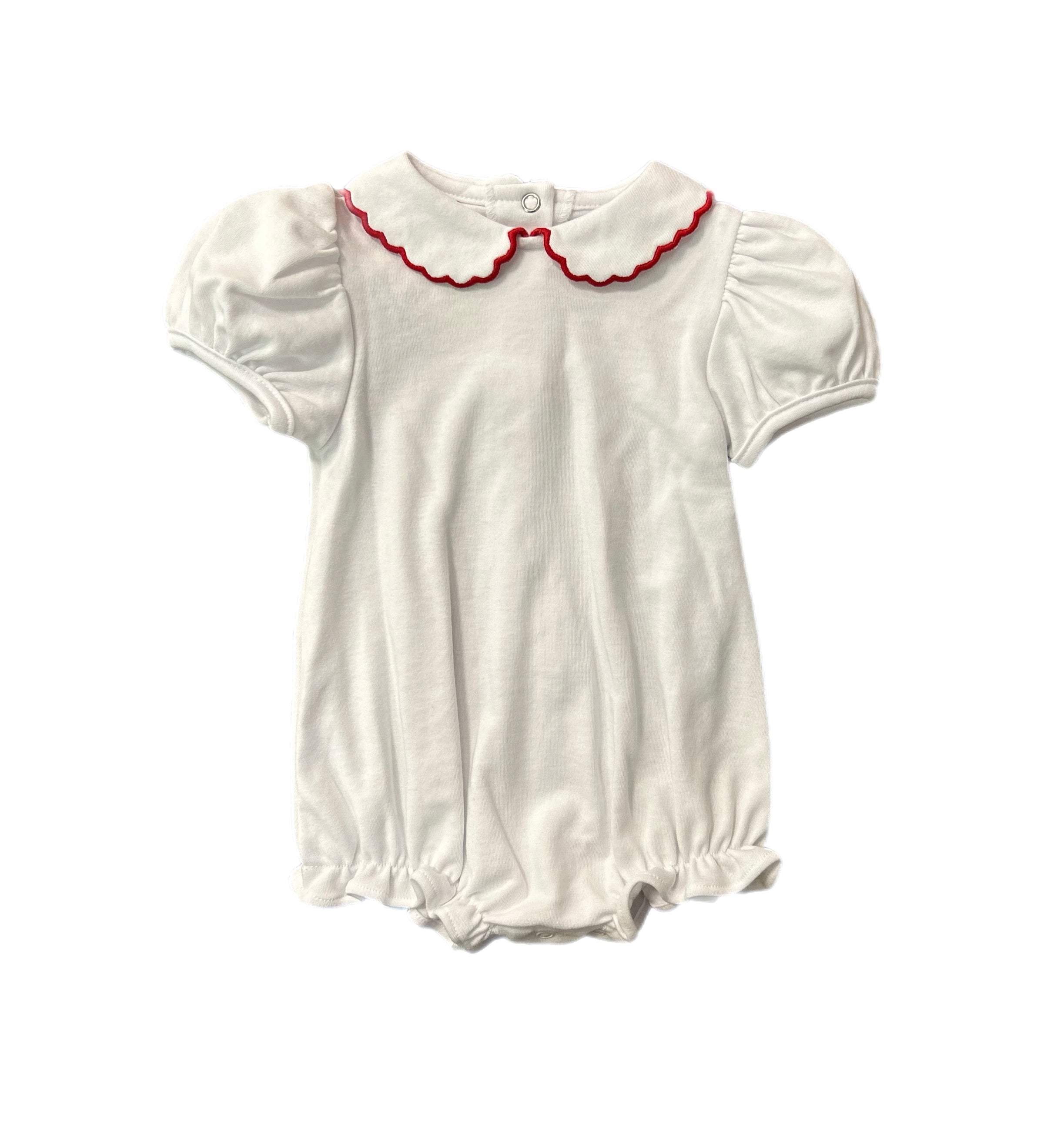 WHITE KNIT KENDALL COLLAR SS ONE-PIECE