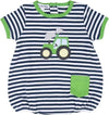 GREEN TRACTOR APPLIQUE BUBBLE