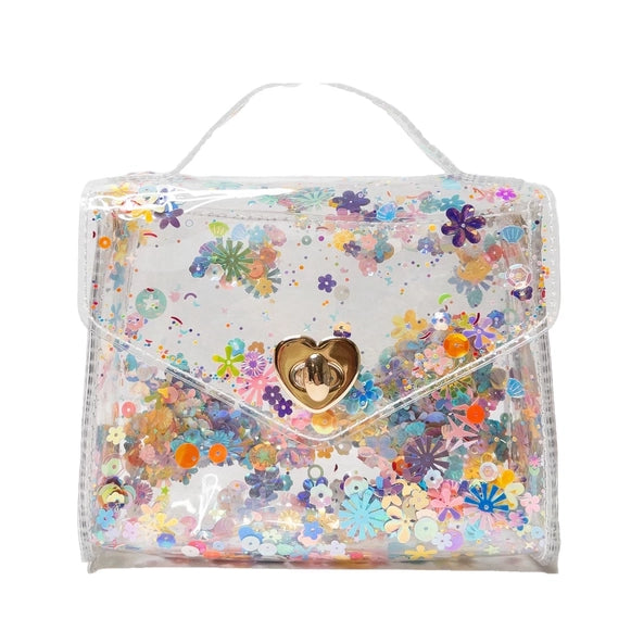 GUSSIE JELLY PURSE - MULTI SPARKLE