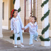 BOYS SANTA APPLIQUE PANT SET
