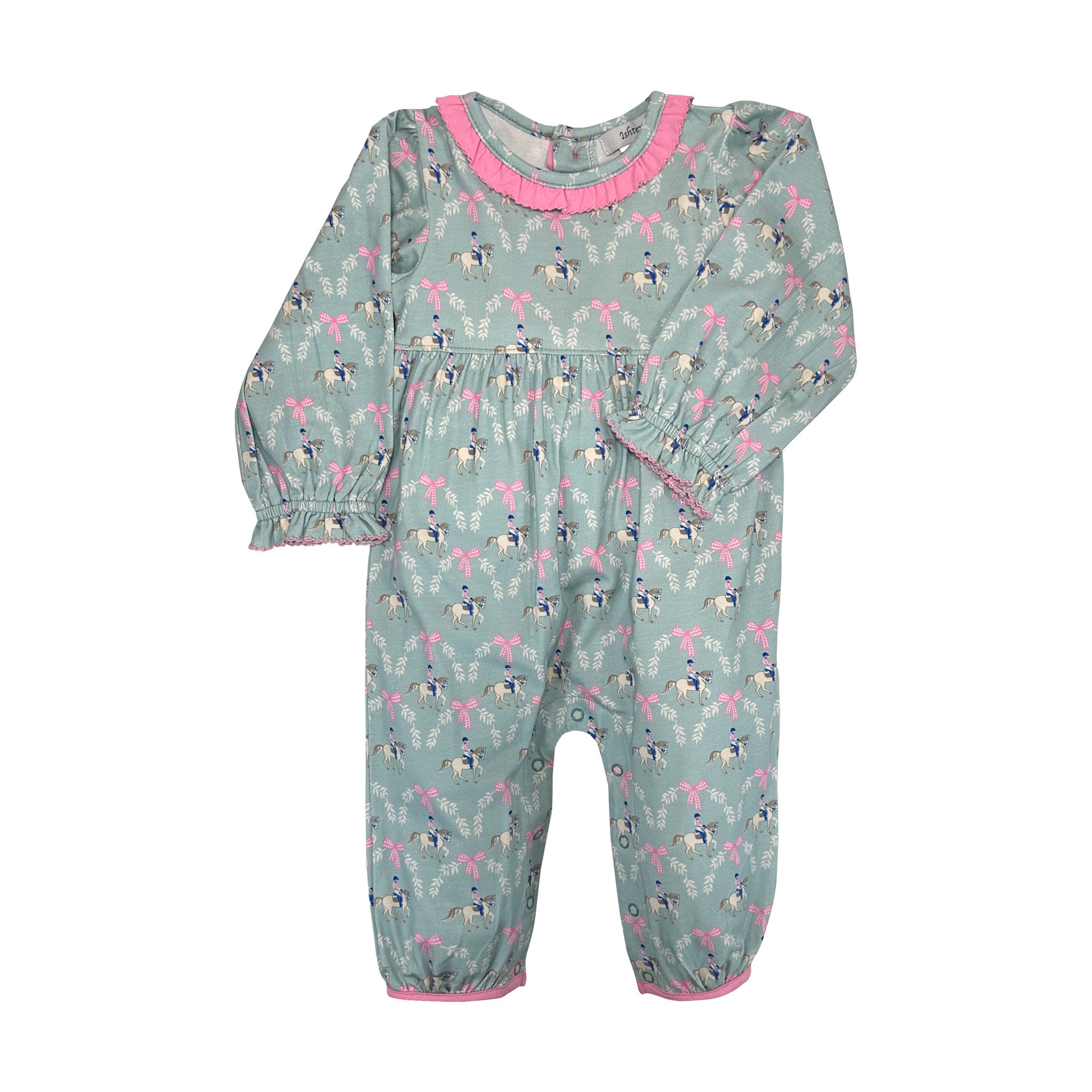 HORSING AROUND GIRL'S ROMPER
