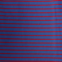 NAVY AND RED STRIPE POLO