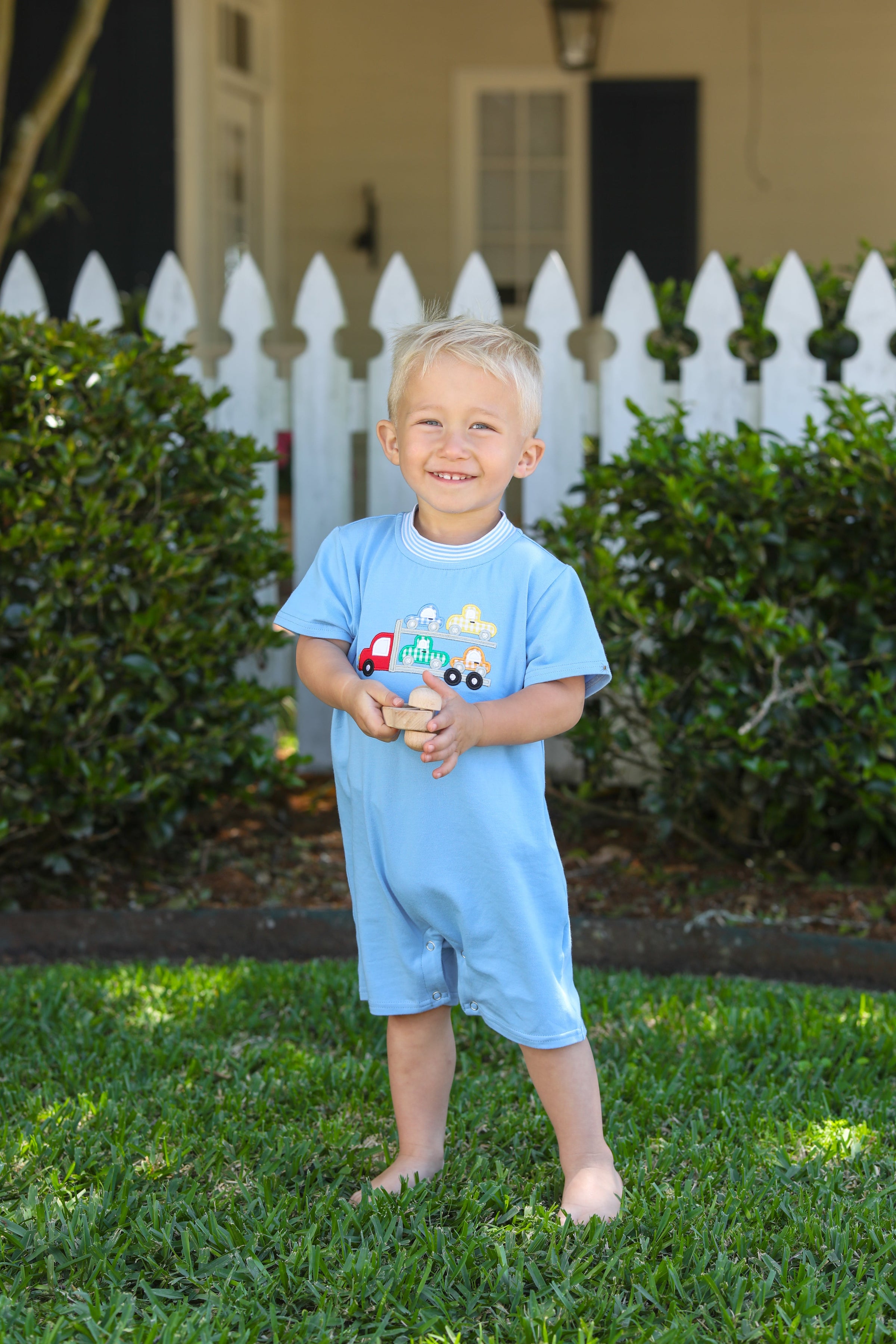CAR HAULER BOY ROMPER