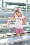 TAKE ME OUT TO THE BALLGAME FLUTTER SHORT SET