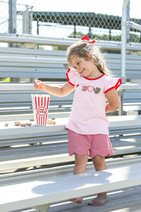 TAKE ME OUT TO THE BALLGAME FLUTTER SHORT SET