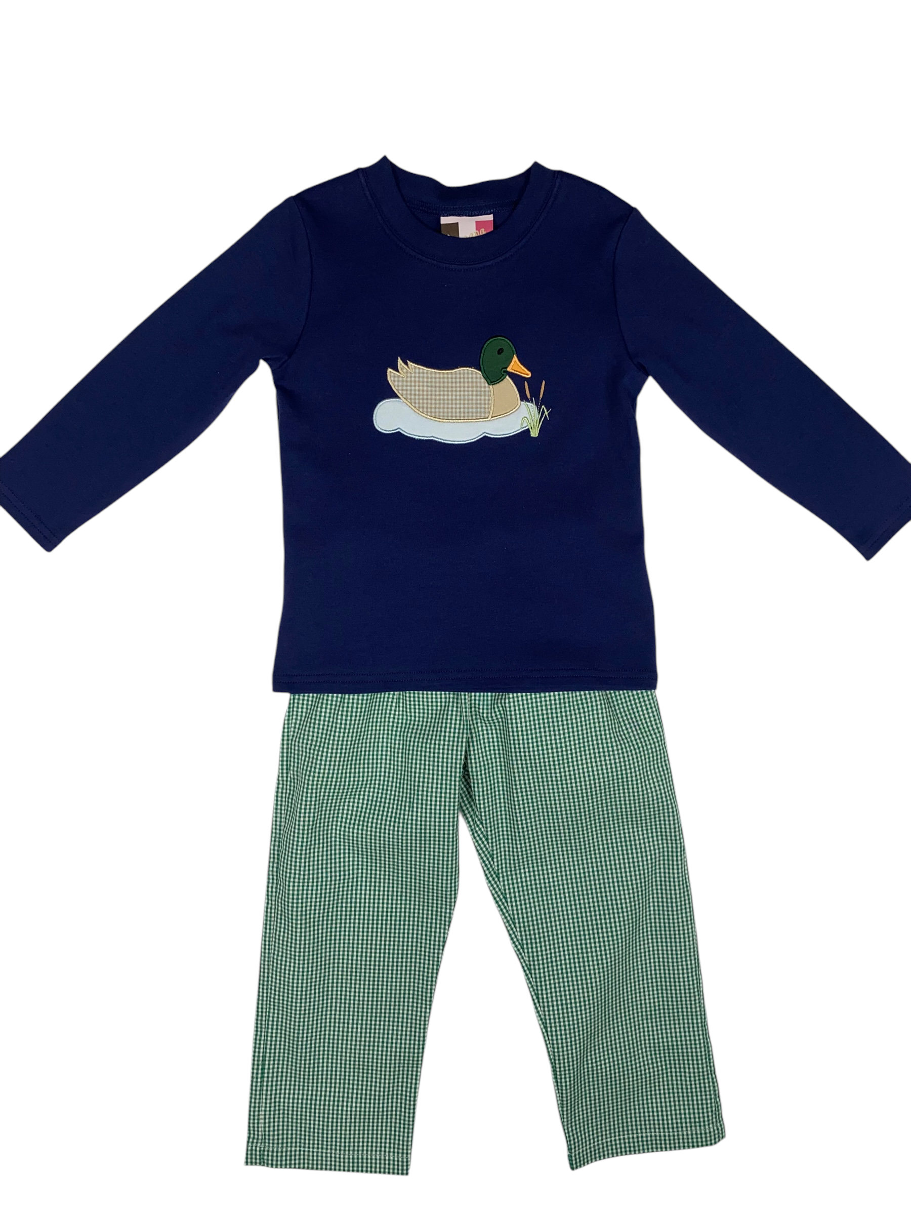 MALLARD DUCK APPLIQUÉ PANT SET