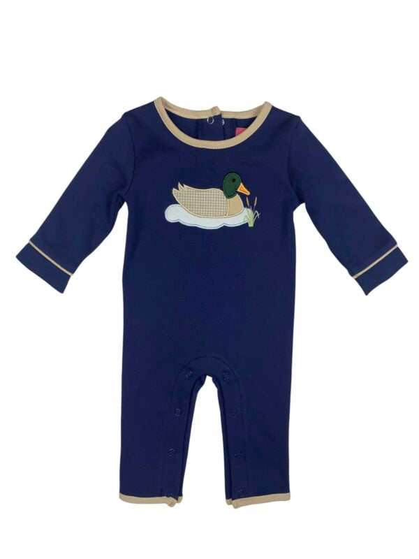 MALLARD DUCK APPLIQUÉ ROMPER