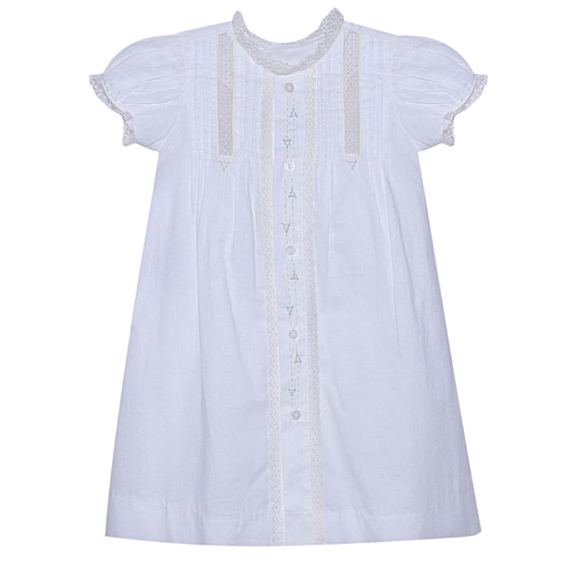 WHITE CASEY GIRL DAYGOWN