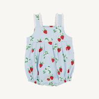 BRANHAM BUBBLE - PIMA - EYELET BOW AND BERRY/WORTH AVENUE WHITE