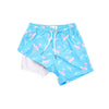 BOYS SURFING FLAMINGO SWIM TRUNKS