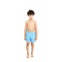 BOYS SURFING FLAMINGO SWIM TRUNKS