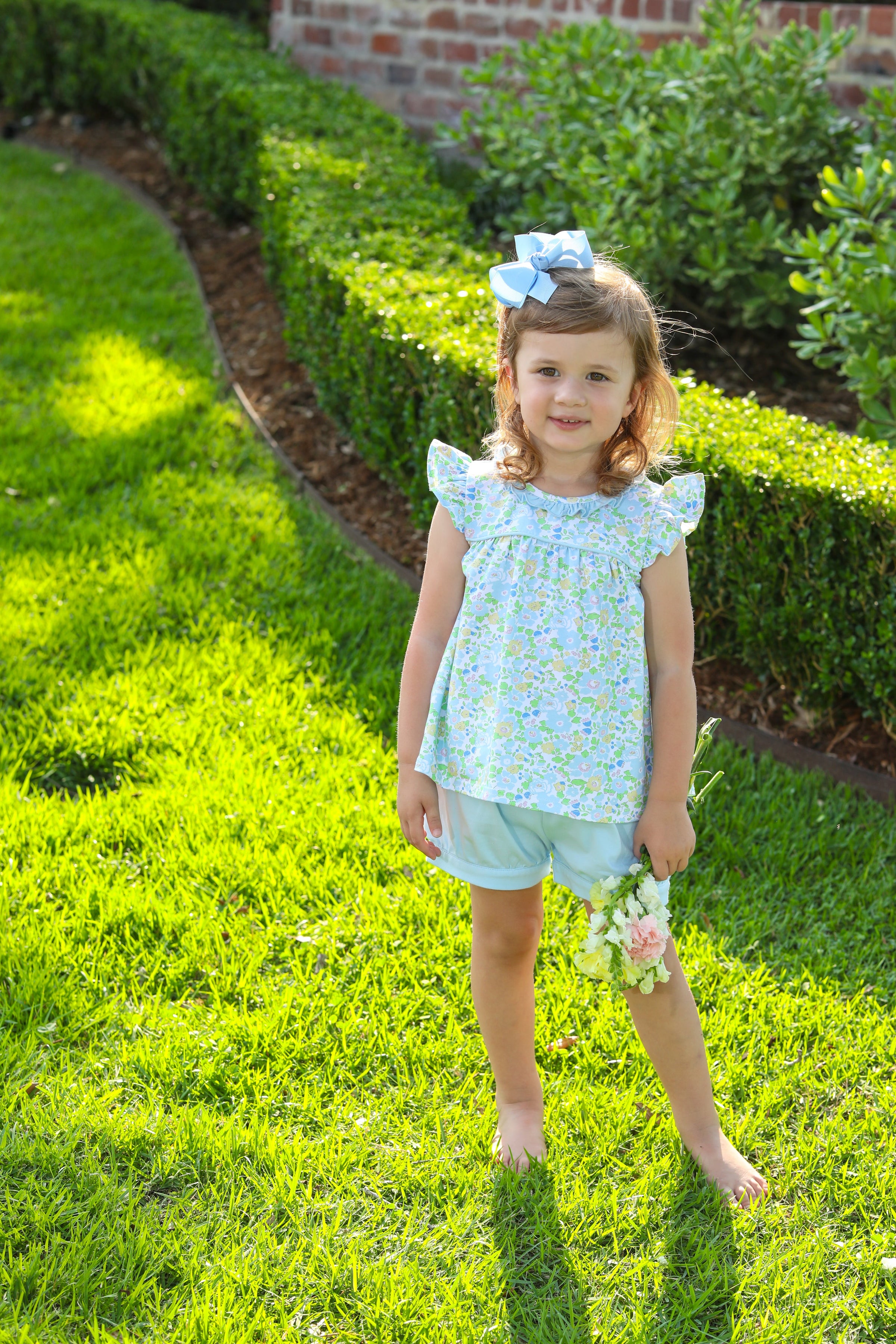 BLOOMING FLORAL RUFFLE BLOOMER SET