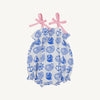 ROSEY ROMPER - PIMA WILMINGTON WATER (WHITE)/PIER PARTY PINK