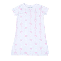 AMELIA'S CLASSICS PINK GIRL'S SHORT SLEEVE NIGHT DRESS