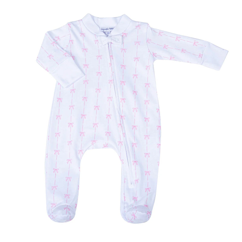 AMELIA'S CLASSICS PINK ZIPPER FOOTIE