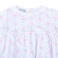 AMELIA'S CLASSICS PINK RUFFLE GATHERED GOWN