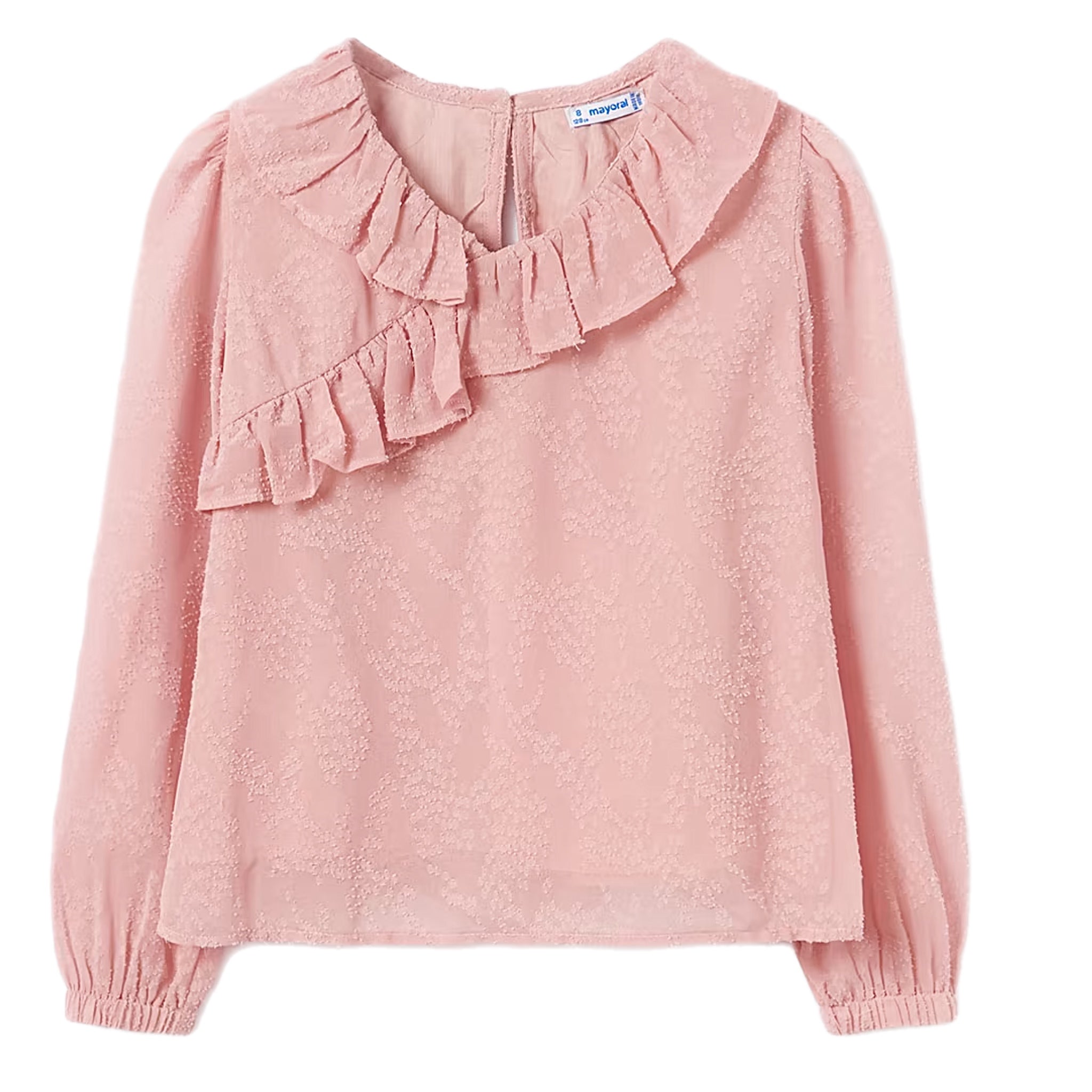 TWEEN RUFFLE TEXTURED TOP