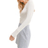 TWEEN MARSHMALLOW CREW NECK TOP
