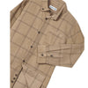 BOYS KHAKI PLAID CORDUROY BUTTON DOWN OVERSHIRT
