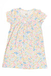 MULTI-COLORED FLOWER BAMBOO DRESS