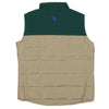 TWO TONE VEST - KHAKI AND GREEN