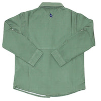 SAGE GREEN AND KHAKI LONG SLEEVE SHIRT