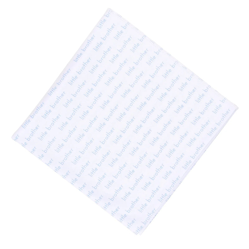 LITTLE BROTHER PRINTED SWADDLE BLANKET