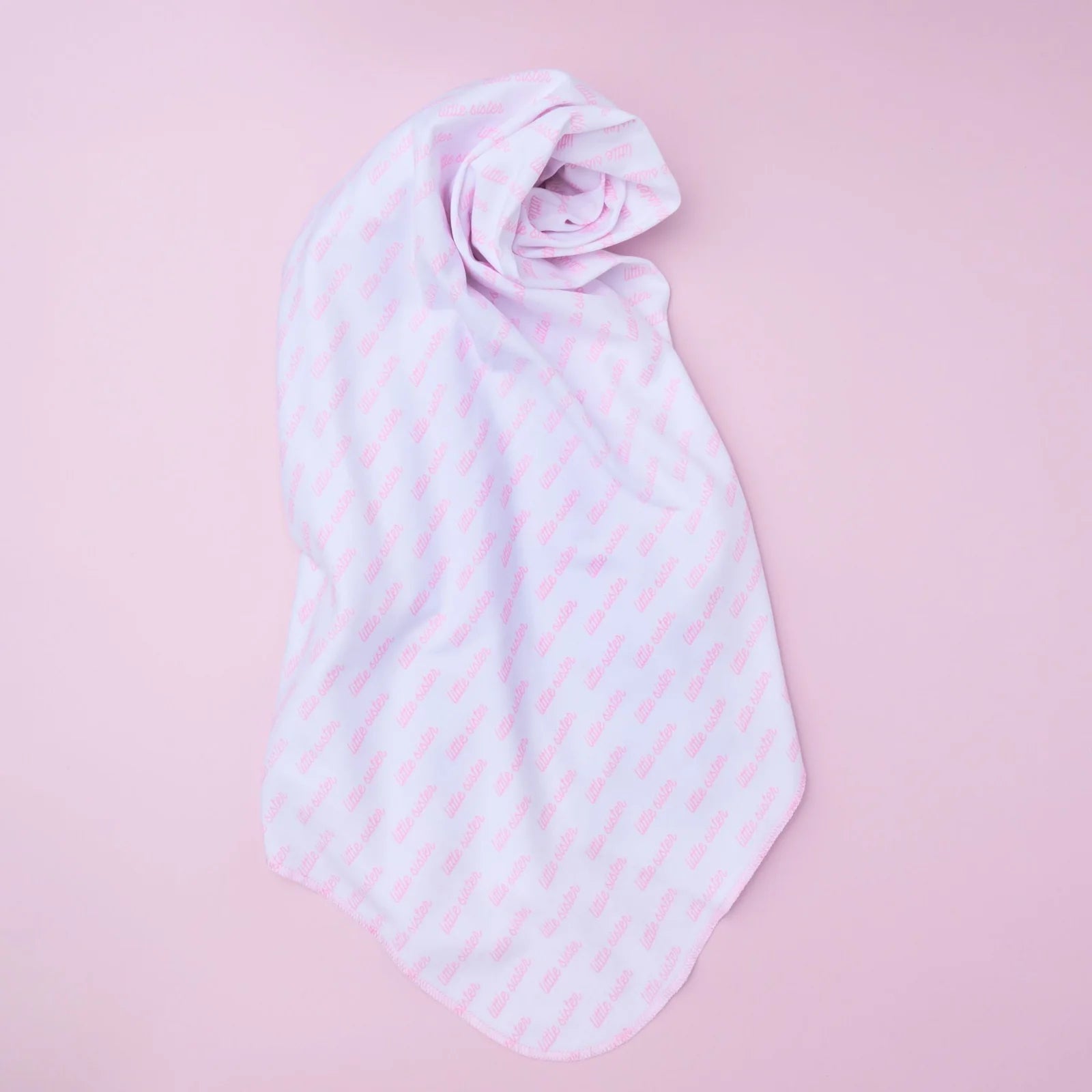 LITTLE SISTER PRINTED SWADDLE BLANKET