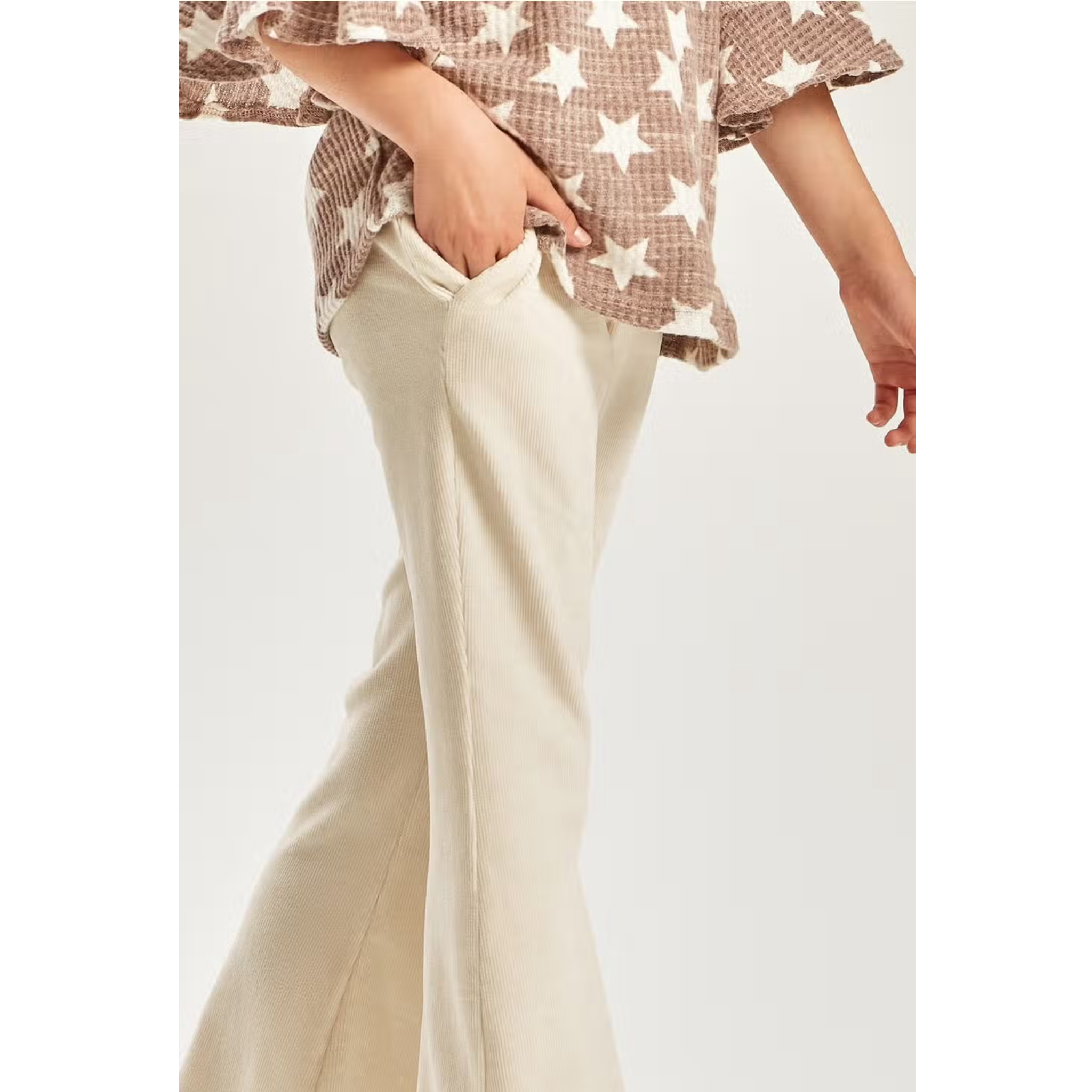 TWEEN OFF WHITE CORDOROY PANTS