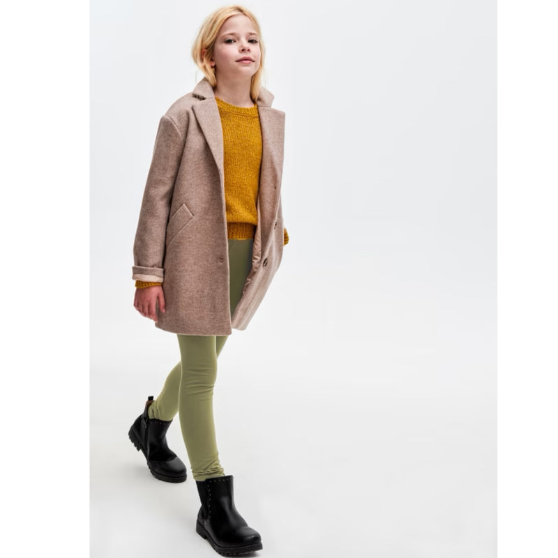 TWEEN BASIC MOSS GREEN LEGGINGS