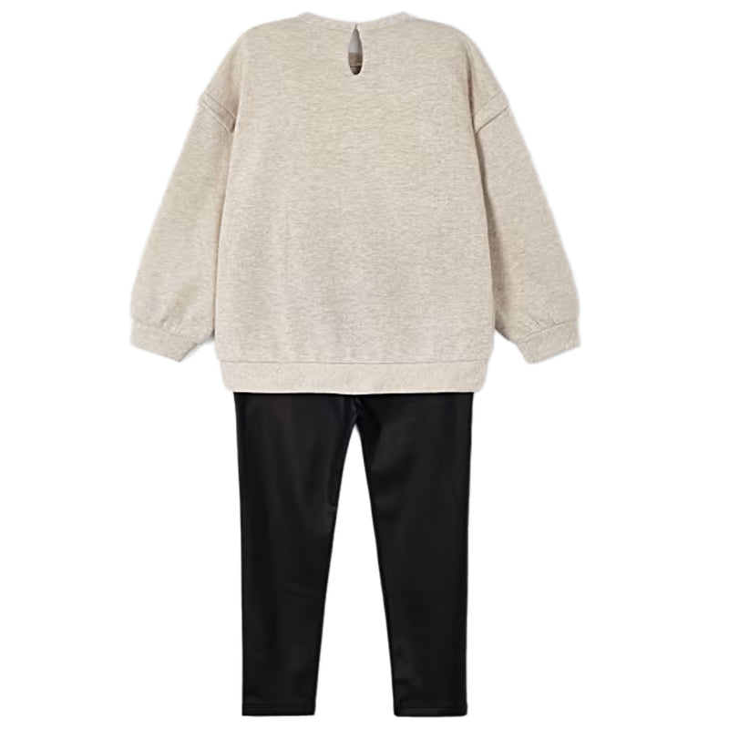 SEQUIN HEARTS SWEATSHIRT AND LEGGINGS SET