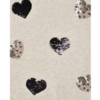 SEQUIN HEARTS SWEATSHIRT AND LEGGINGS SET