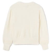 TWEEN CREAM FUZZY SWEATER