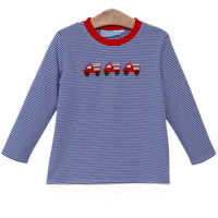 FIRETRUCK EMBROIDERED TEE