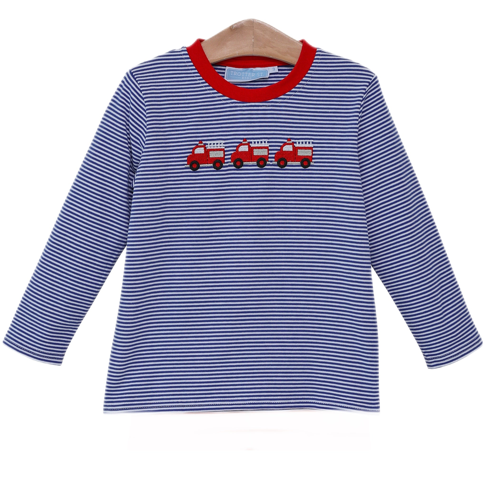 FIRETRUCK EMBROIDERED TEE