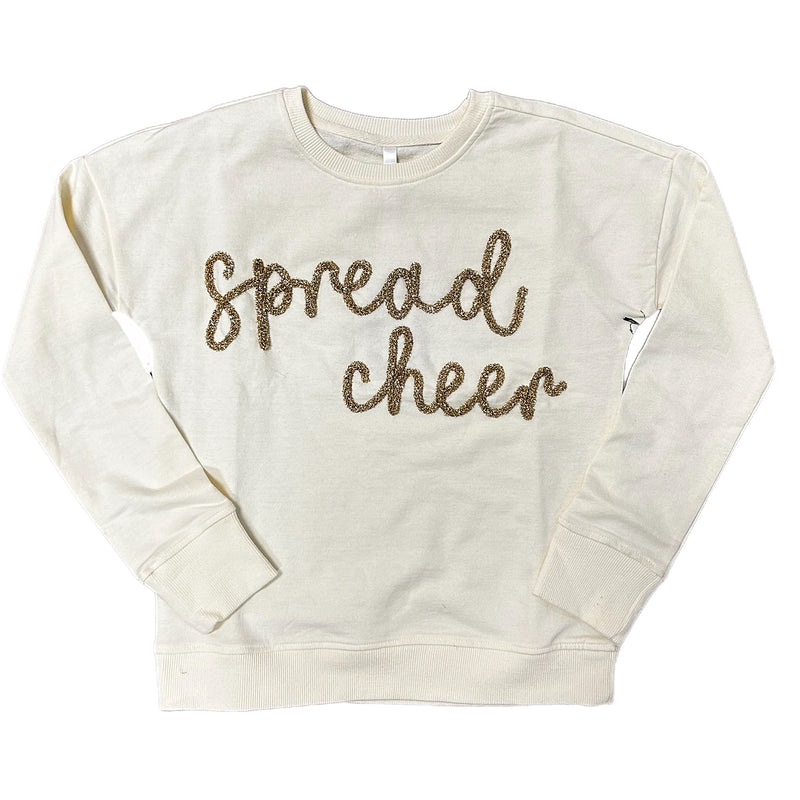 TWEEN SPREAD CHEER GRAPHIC SWEATSHIRT