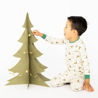 MERRY AND BRIGHT MODAL MAGNETIC NO DRAMA PAJAMA SET
