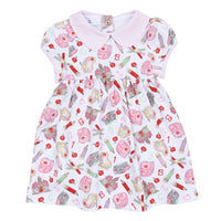 SCHOOL DAY SWEETNESS COLLARED SHORT SLEEVE DRESS