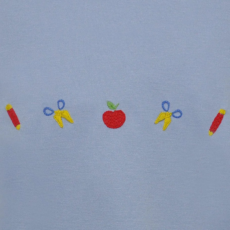 BLUE HOUSTON SCHOOL TIME TEE