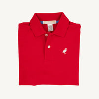 PRIM AND PROPER POLO - RICHMOND RED - WORTH AVE WHITE