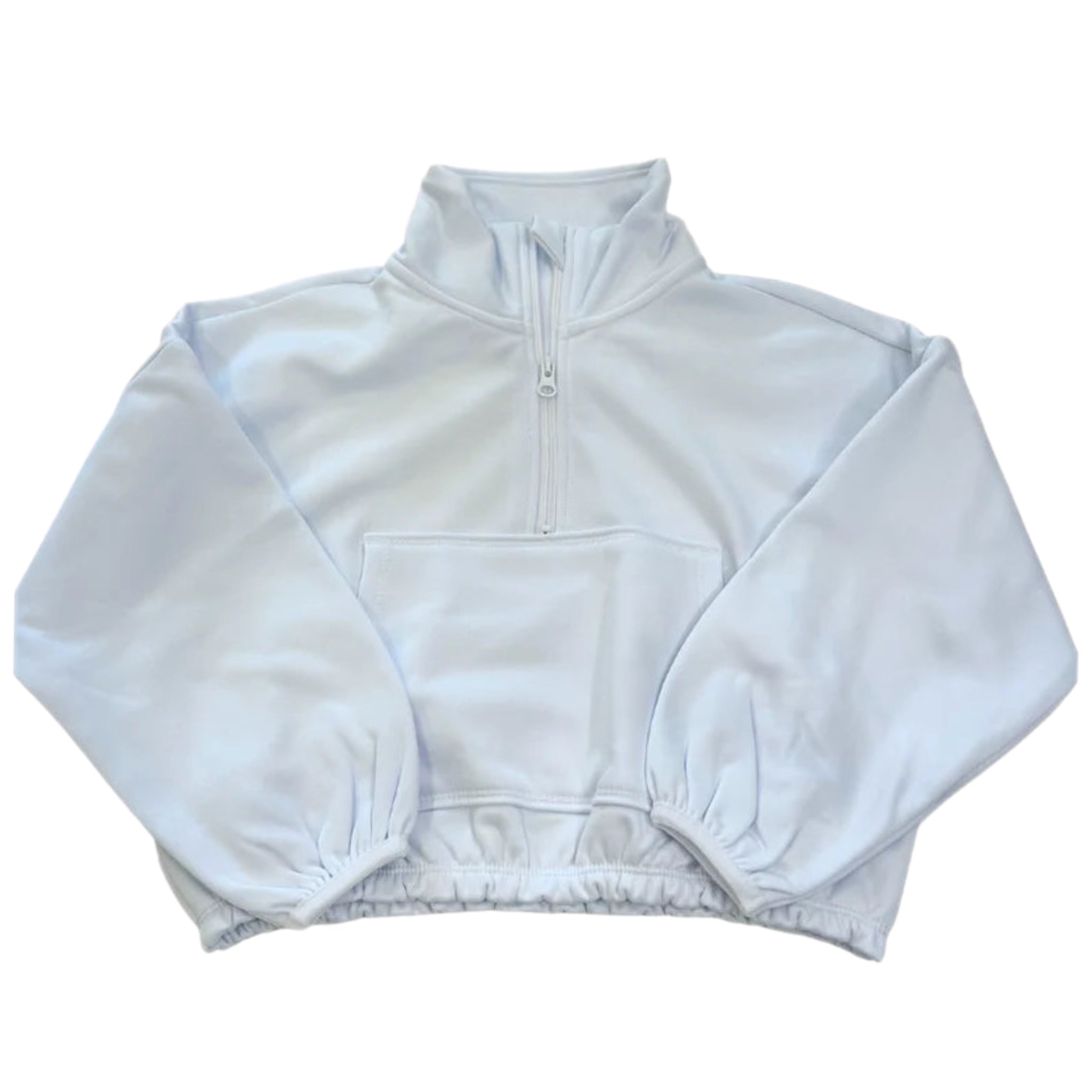 HONESTY CROPPED WHITE PULLOVER