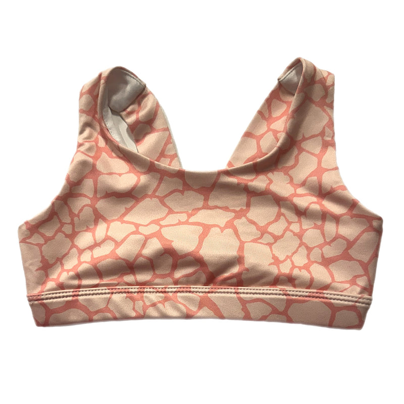 PEACH GIRAFFE SPORTS BRA