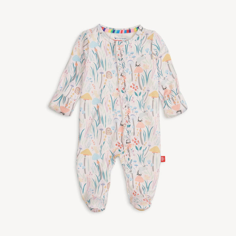 SHROOM AND BLOOM MODAL FOOTIE WITH RUFFLE