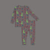 (PINK PARTY ANIMALS GLOE IN THE DARK MODAL MAGNETIC L/S PAJAMA SET