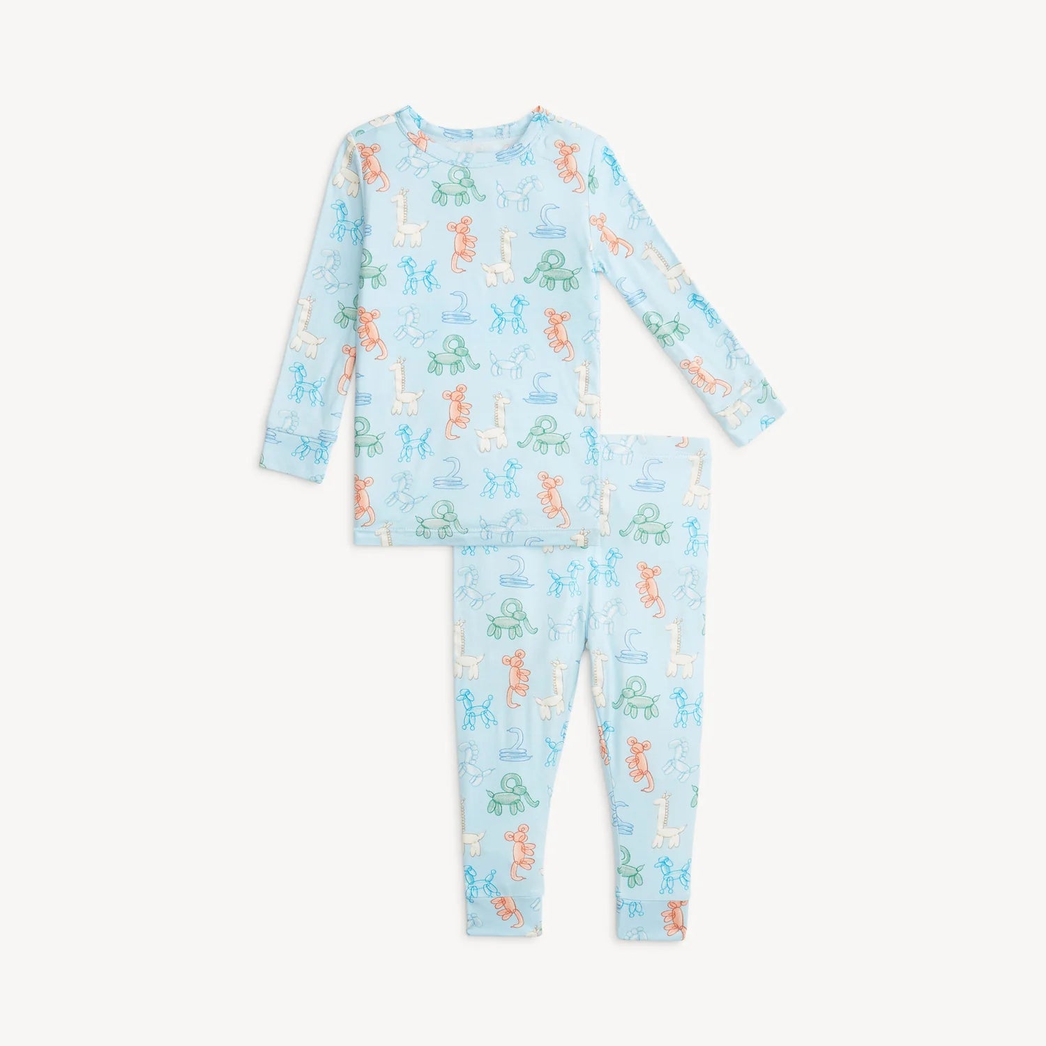 BLUE PARTY ANIMALS GLOW IN THE DARK MAGNETIC MODAL L/S PJ