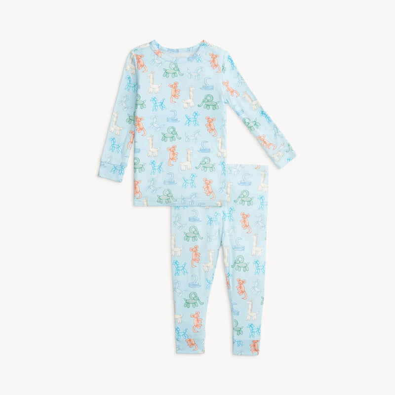 BLUE PARTY ANIMALS GLOW IN THE DARK MAGNETIC MODAL L/S PJ